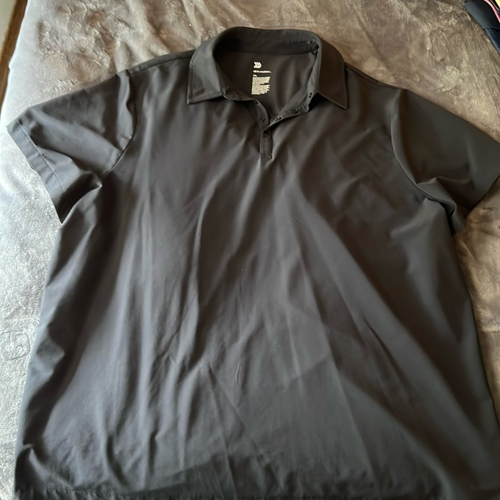 All In Motion Black Polo XXL